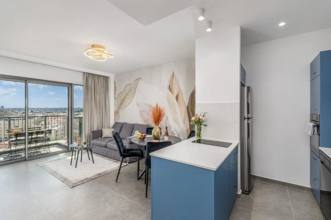 Image of savyon View-Sunny 1BDR & balcony sea-u jerusalem